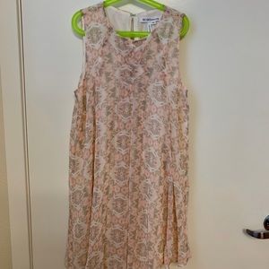 BCBGeneration Sleeveless Lace Trapeze Dress